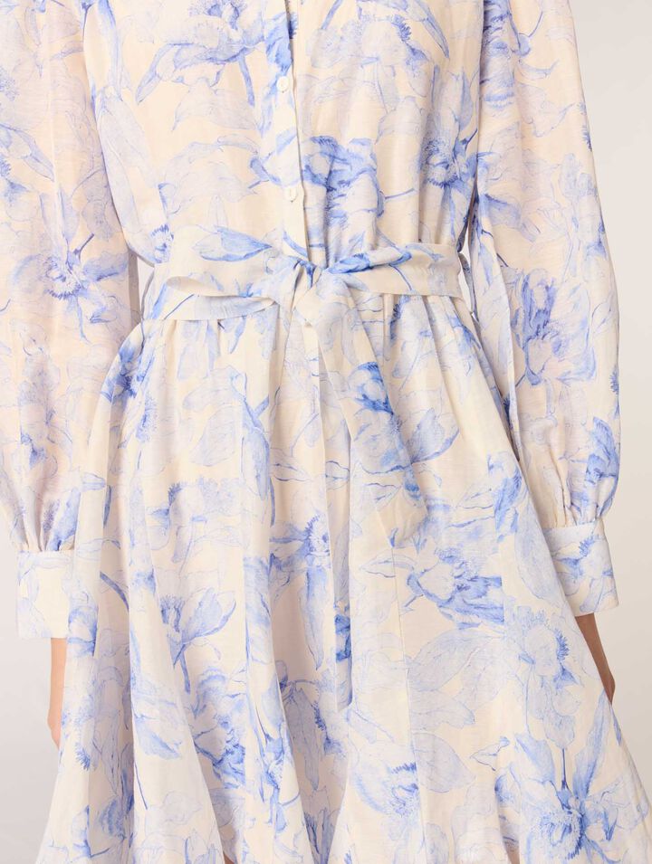 Vestido camisero estampado