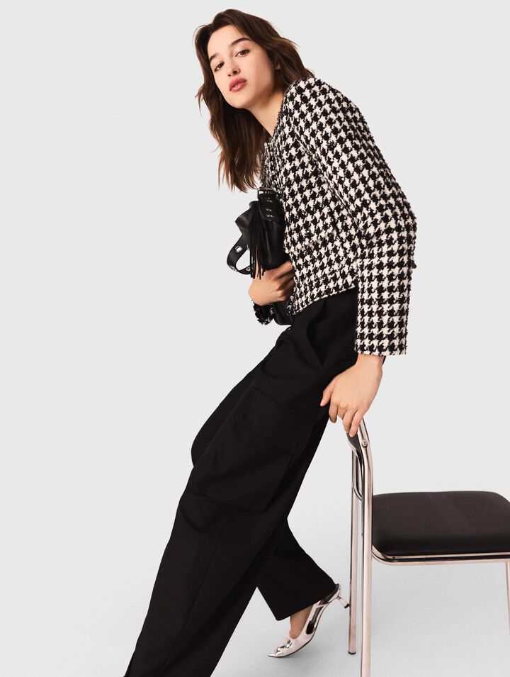 Chaqueta corta de tweed