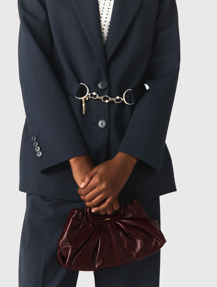 Chaqueta de traje a rayas