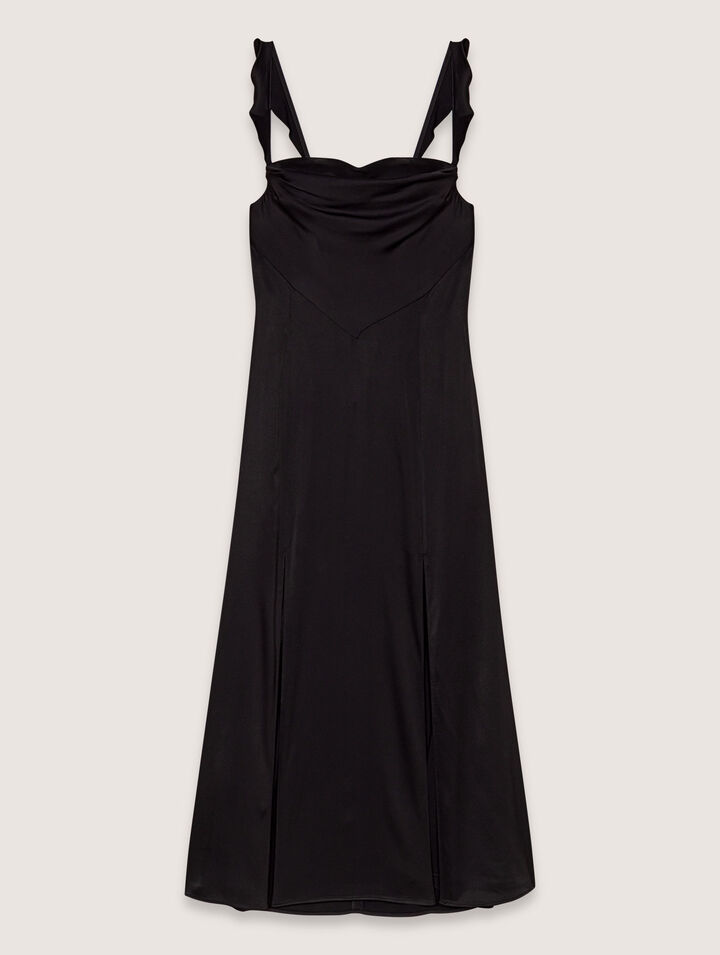 Vestido largo satinado