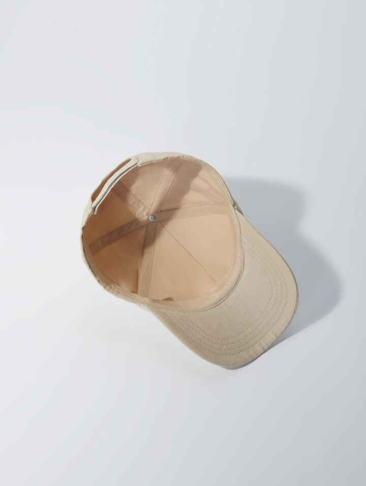 Gorra de lino y algodón