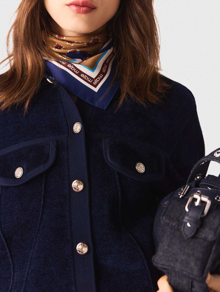 Chaqueta corta de terciopelo