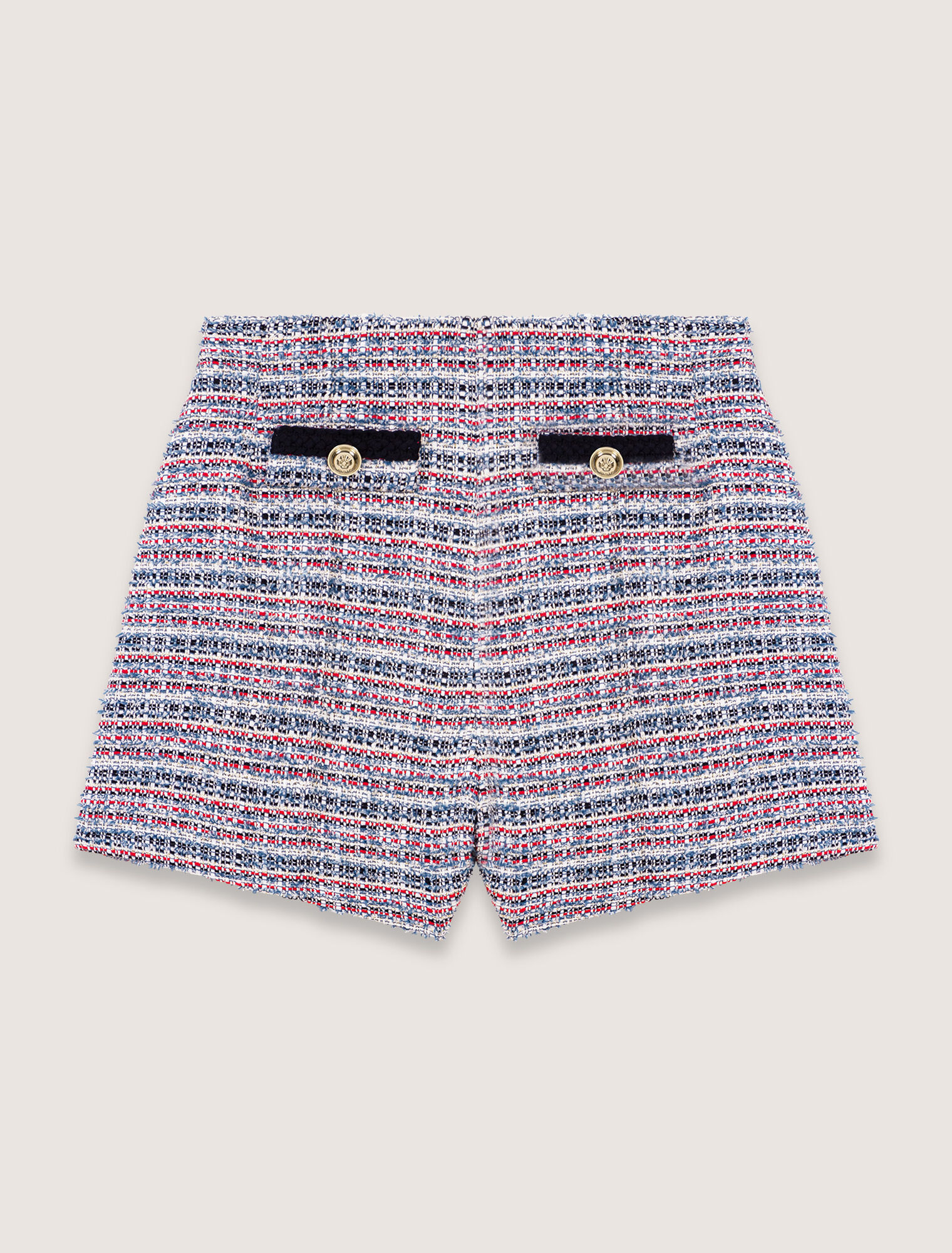Pantalón corto de tweed