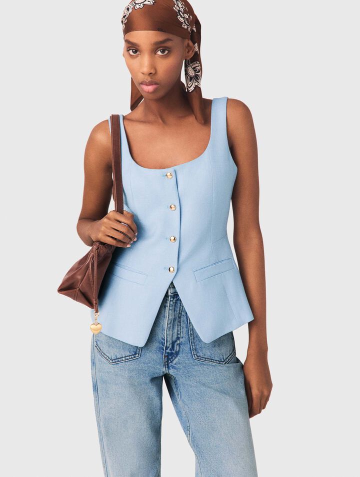 Chaleco sastre largo