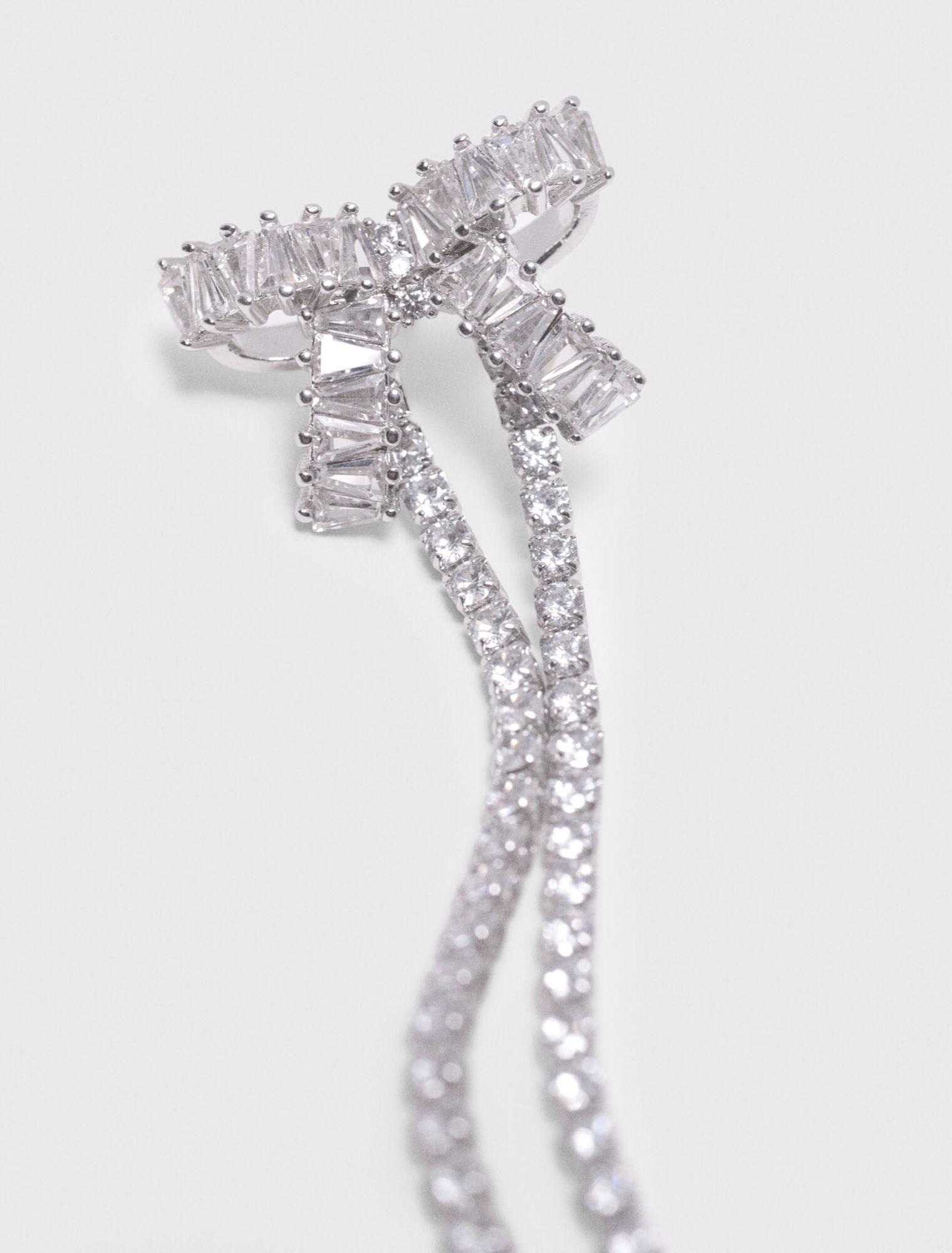 Pendientes de lazo con strass