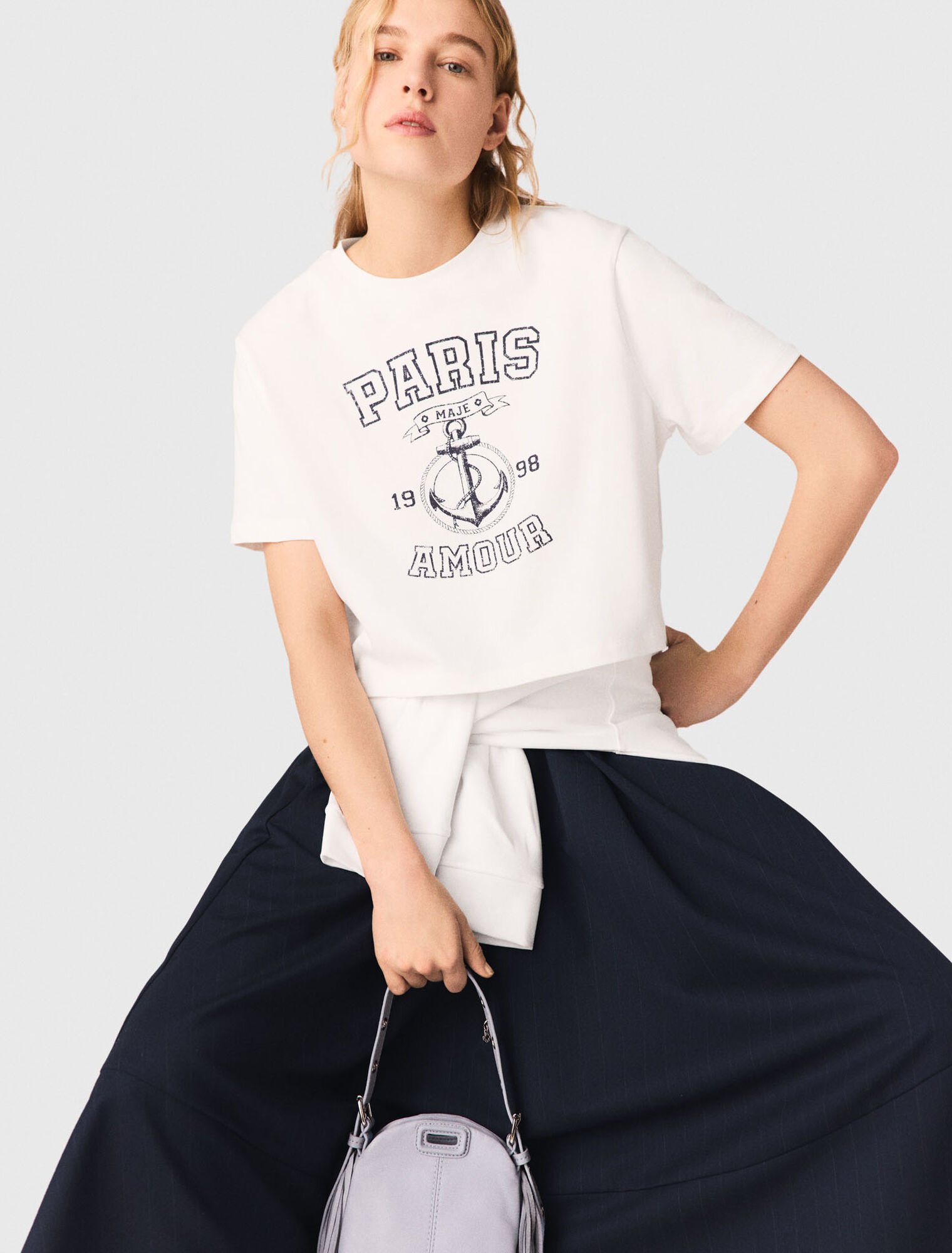 Camiseta con estampado marinero