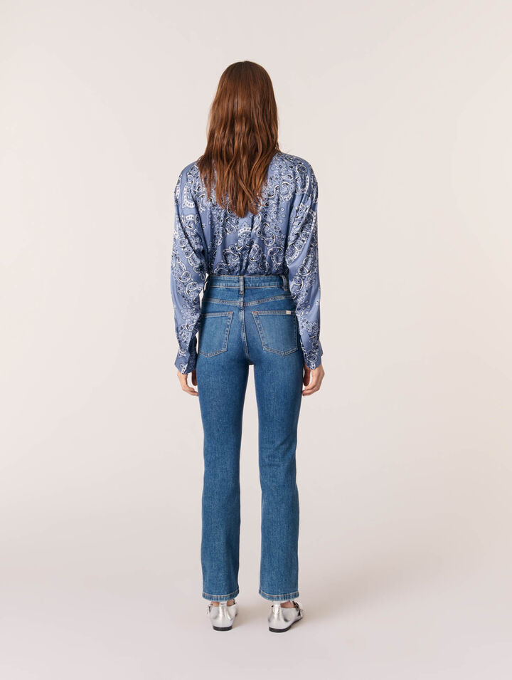 Camisa fluida estampada