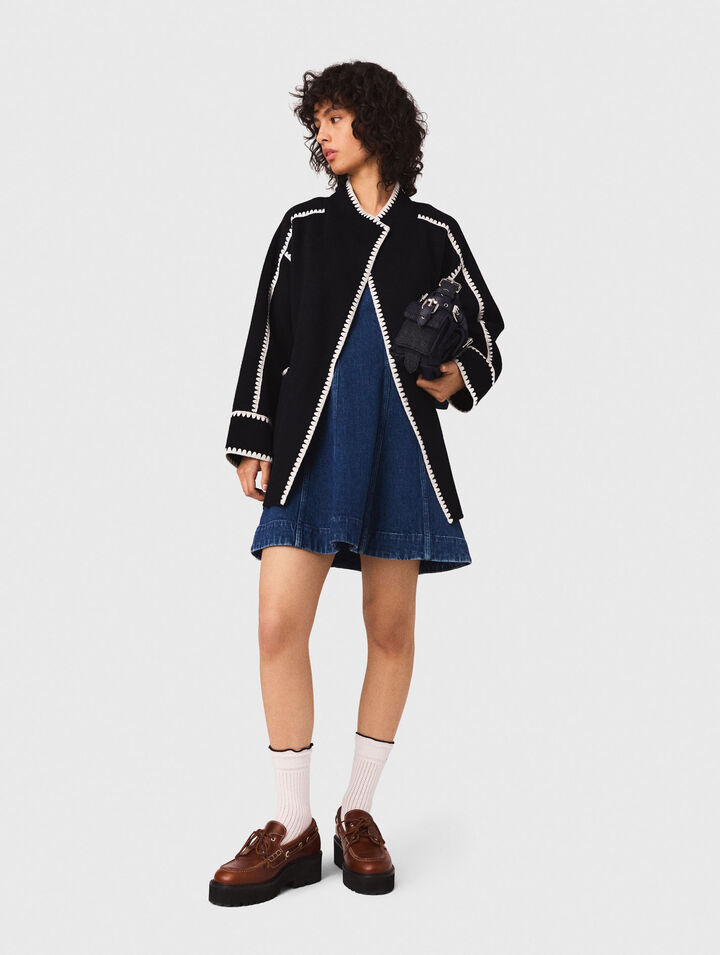 Abrigo corto reversible