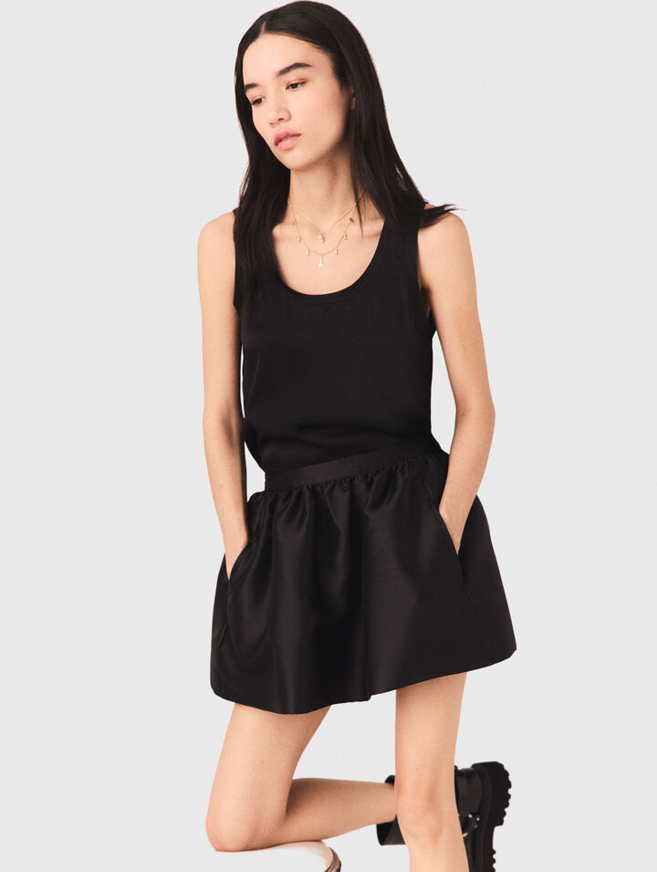 Camiseta de tirantes de seda