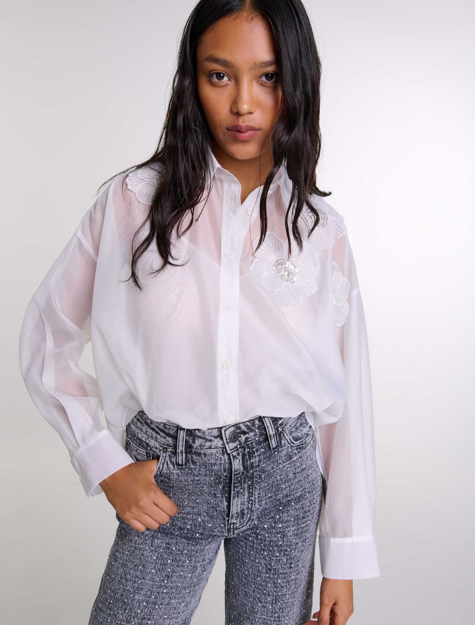 Camisa de organza