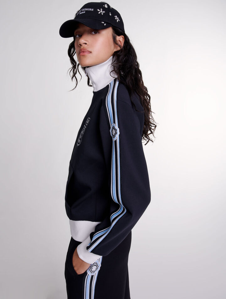 Chaqueta de chándal bordada