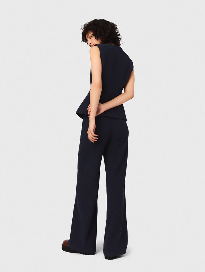 Pantalón recto de tweed