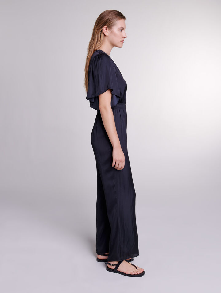 Mono de pantalón satinado