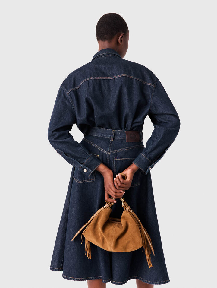 Camisa vaquera con lavalli&egrave;re