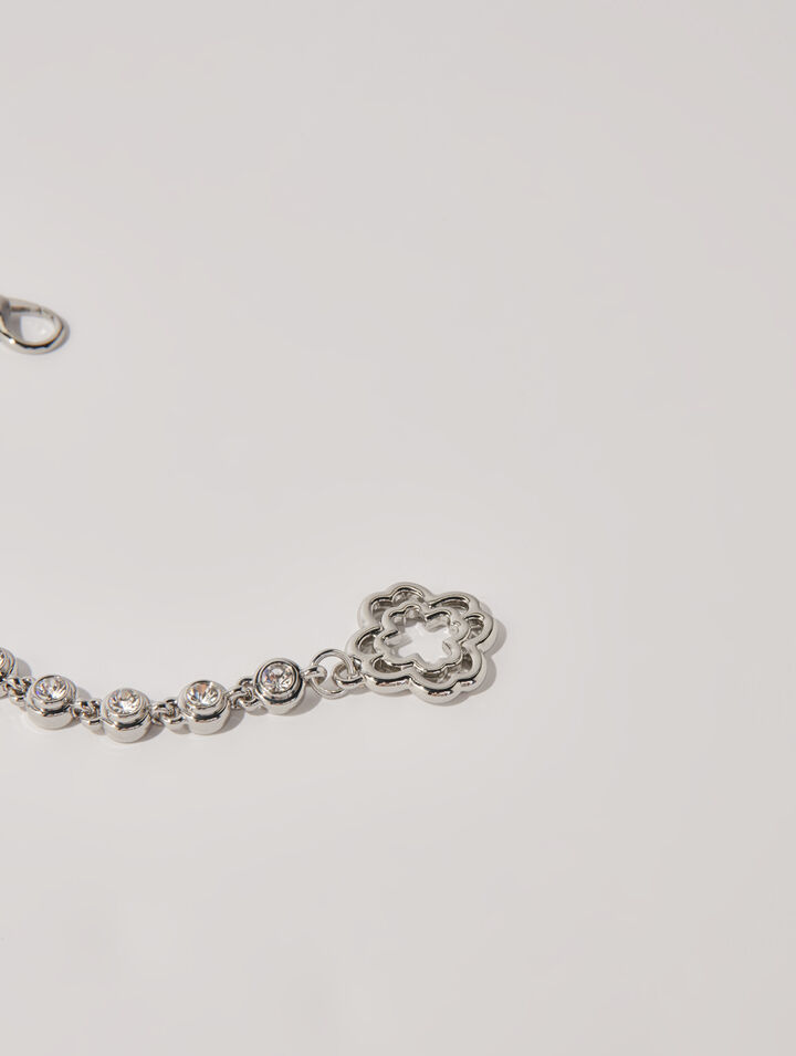 Cinturón de cadena y strass