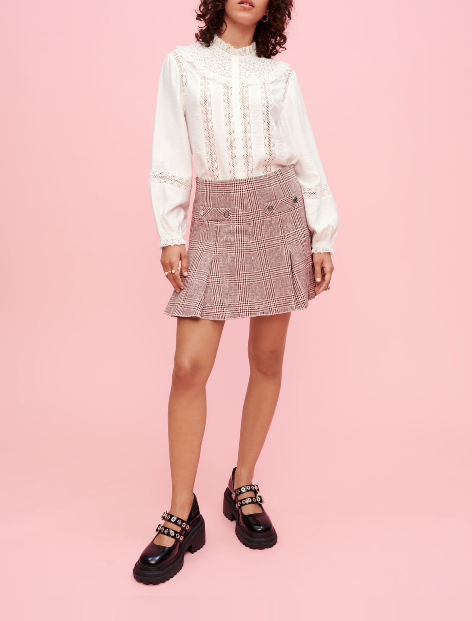 Camisa con bordados ingleses