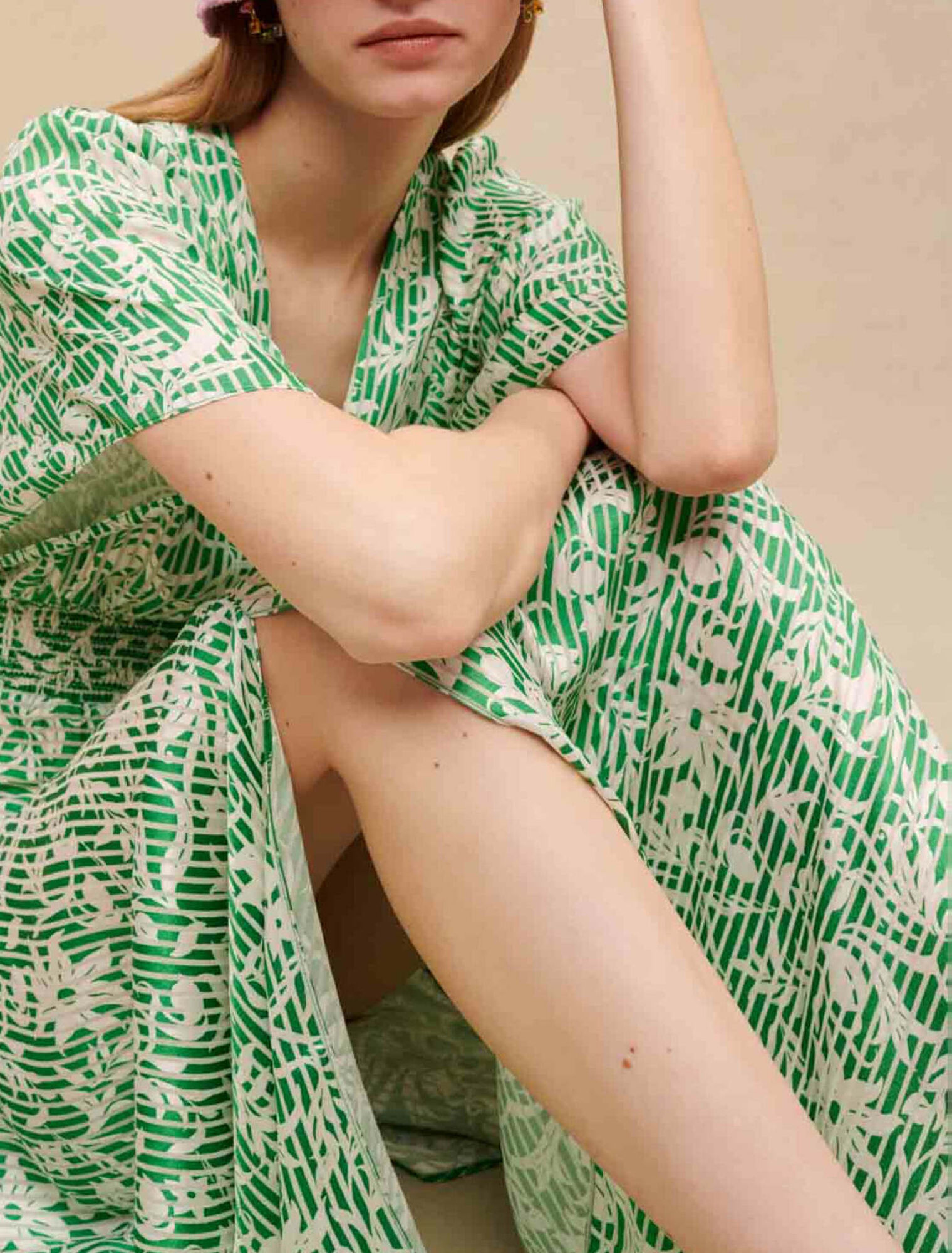 Vestido largo asimétrico