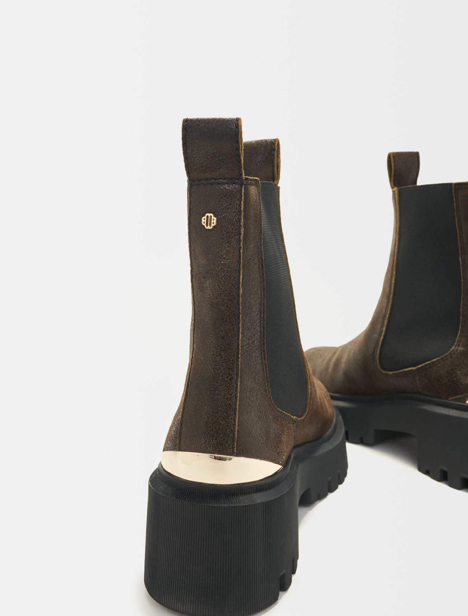 Botines de piel envejecida