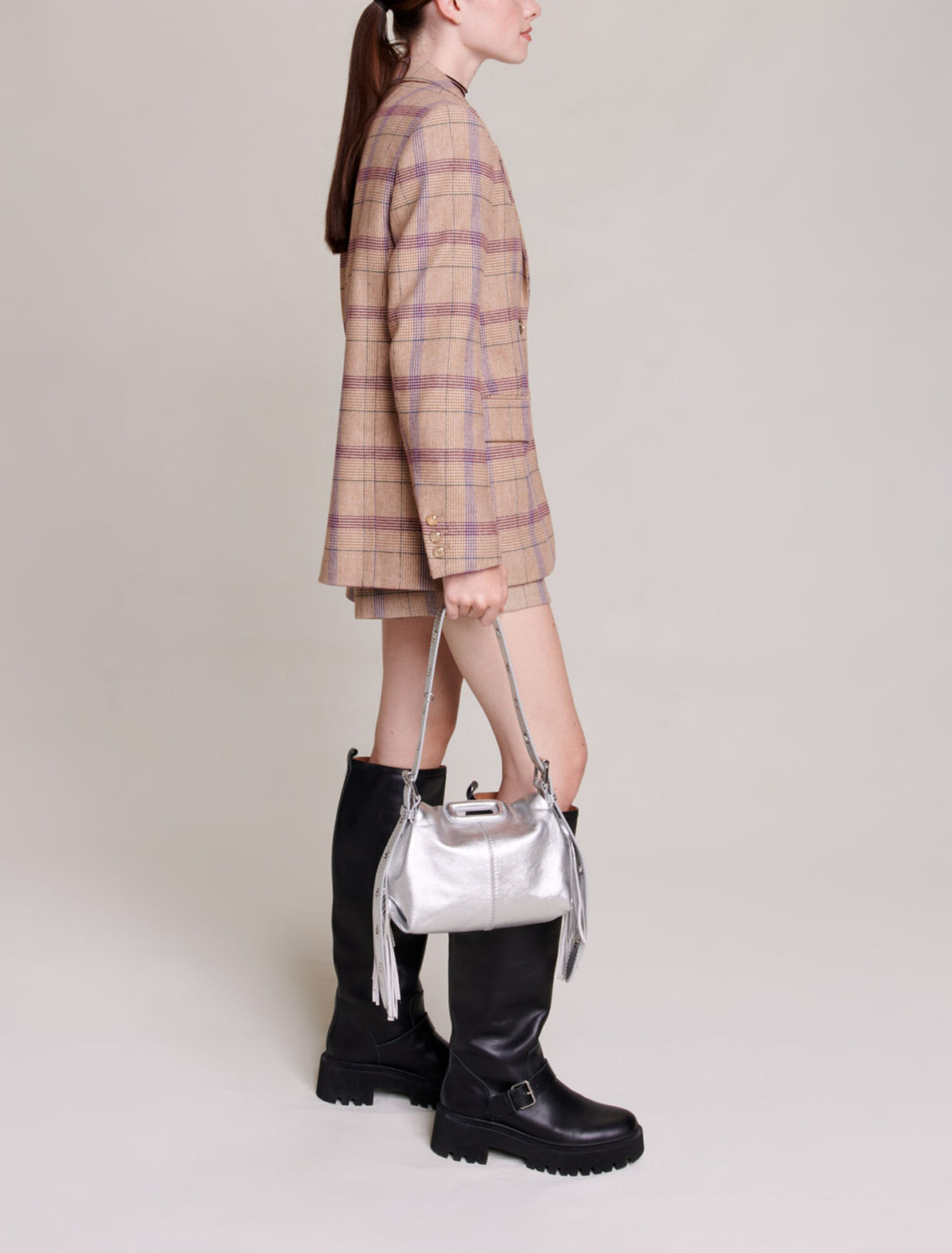 Chaqueta de traje a cuadros