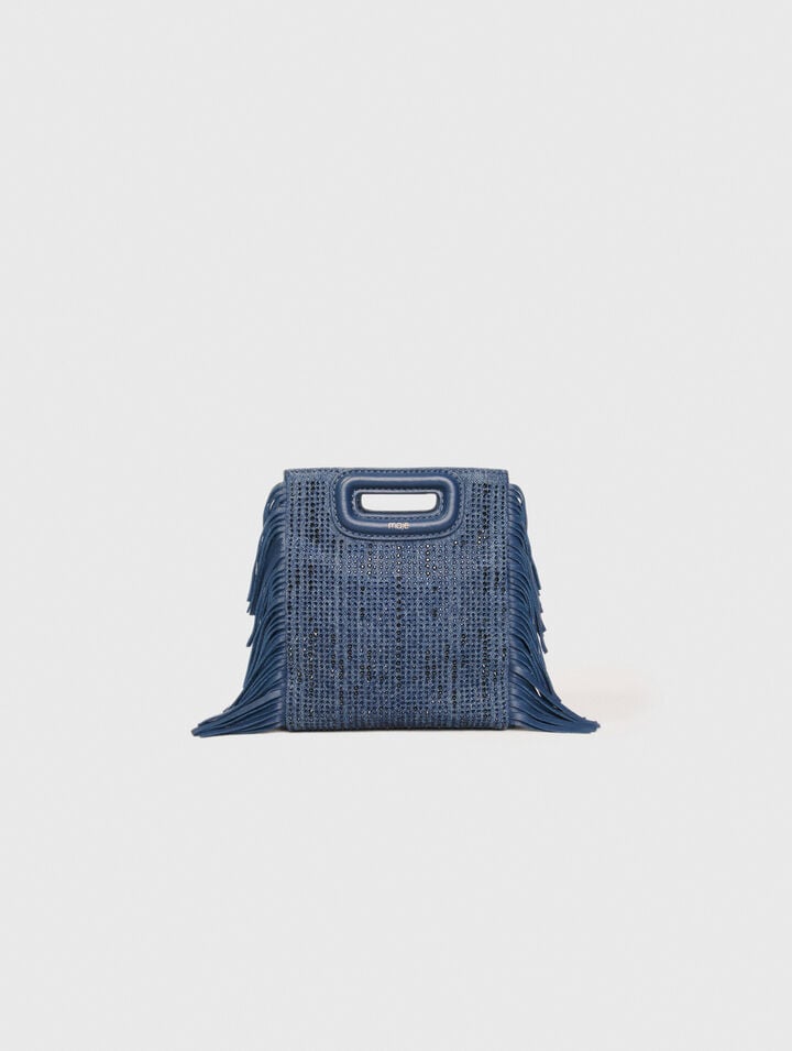 Bolso M Mini de denim con pedrería