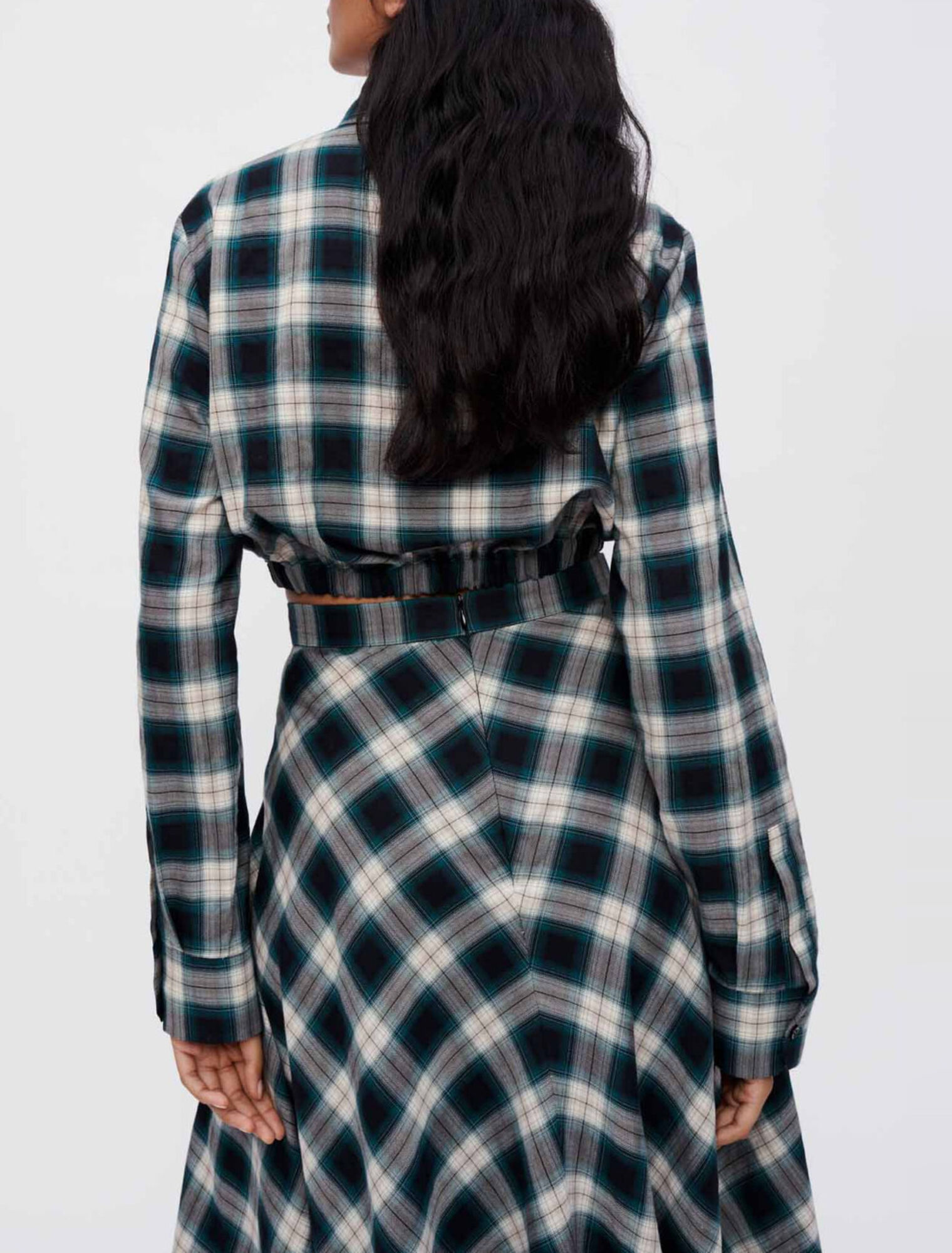 Camisa de cuadros de algodón