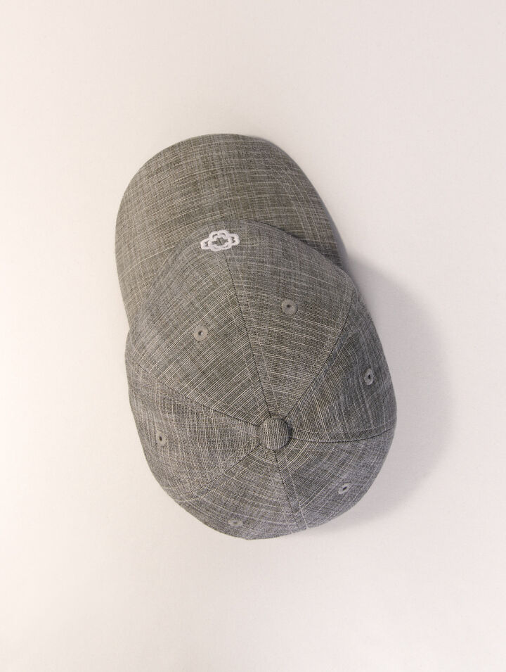 Gorra de algodón estampada