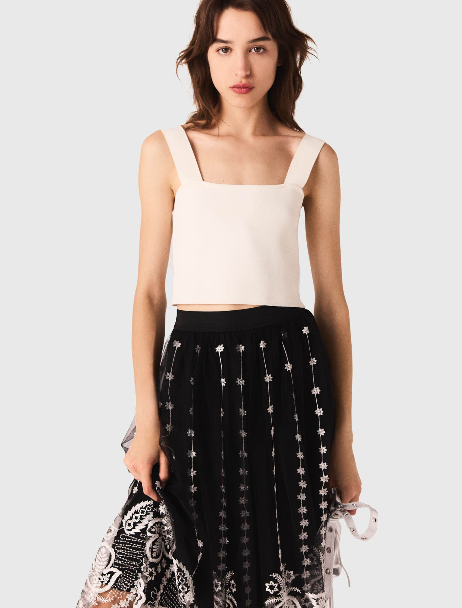 Crop top de punto