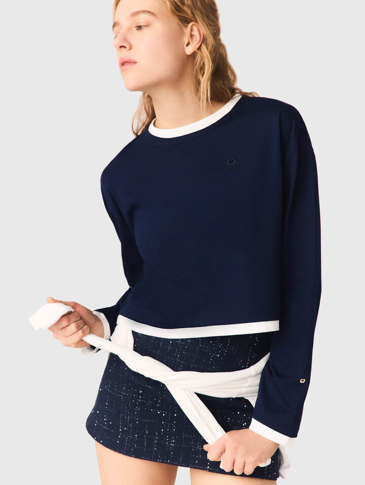 Camiseta efecto superpuesto