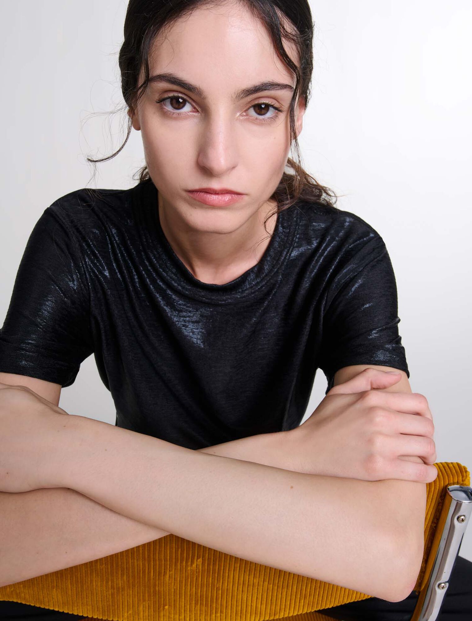 Camiseta de lamé