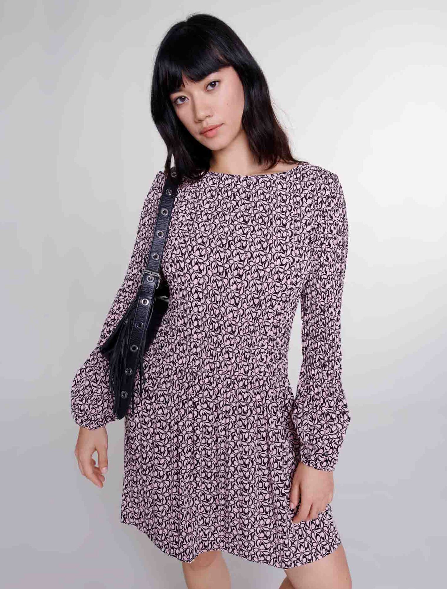 Vestido corto con estampado
