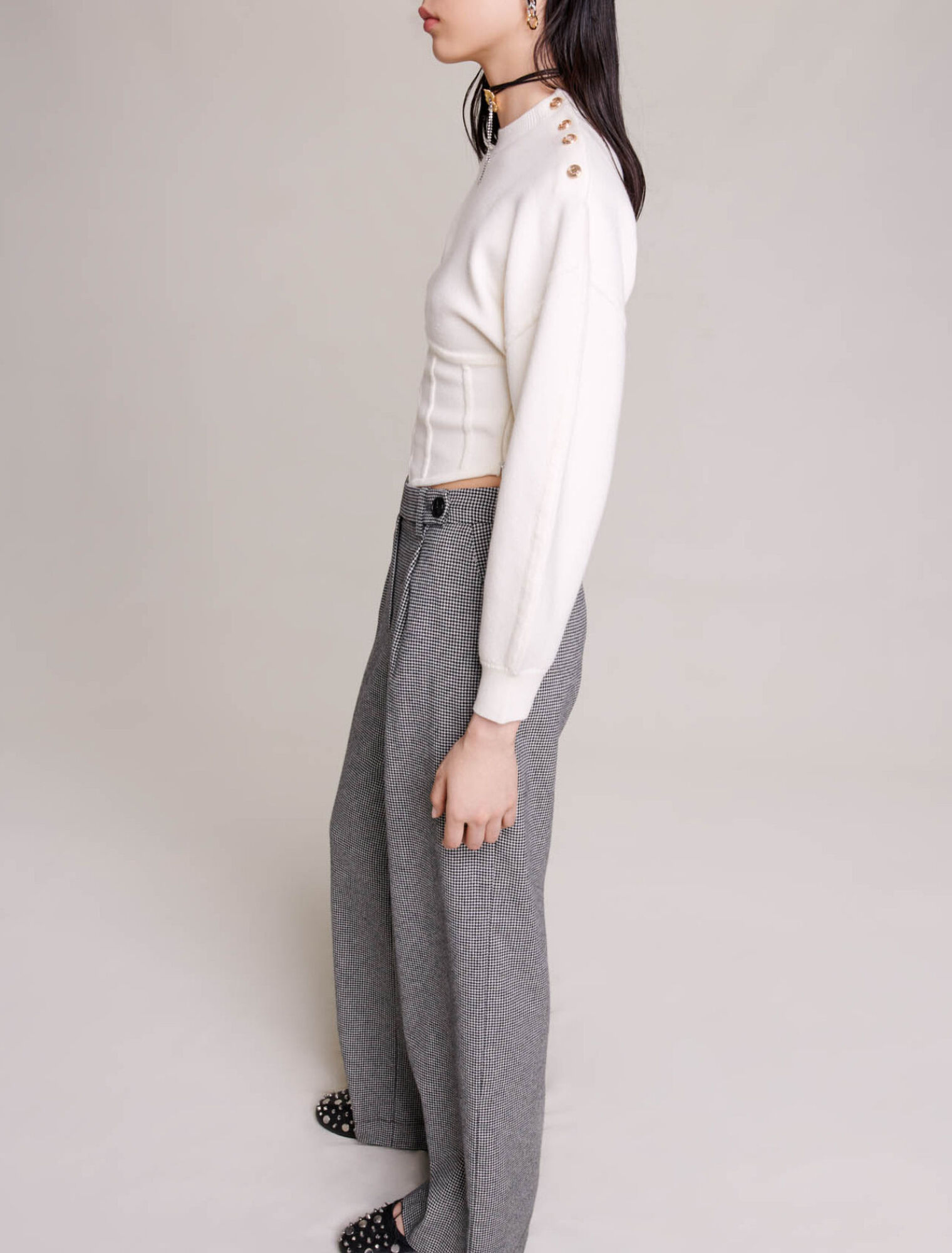 Pantalón de traje ancho