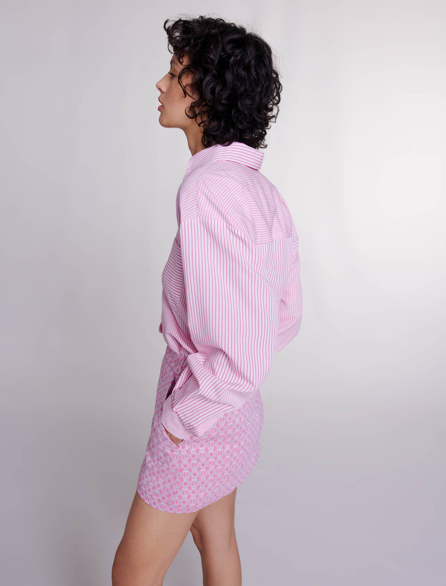 Pantalón corto falda jacquard