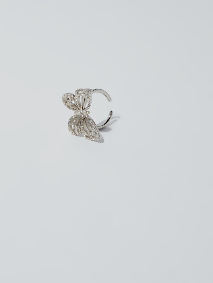 Anillo mariposa con strass