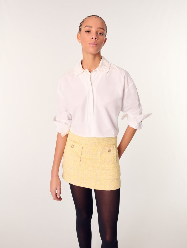 Minifalda de tweed