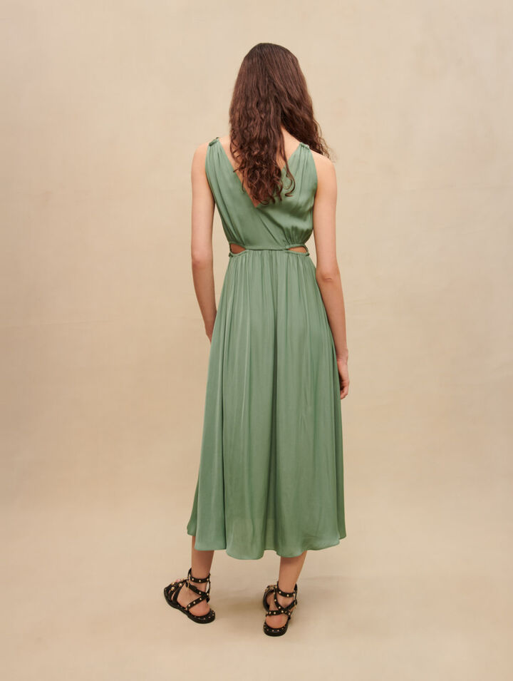 Vestido midi calado
