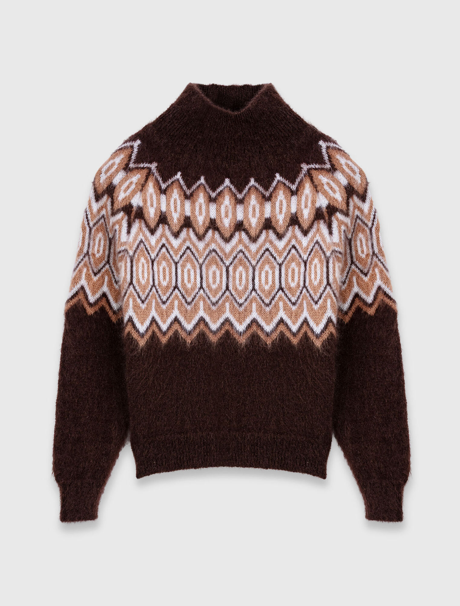 Jersey Fairisle con cuello alto