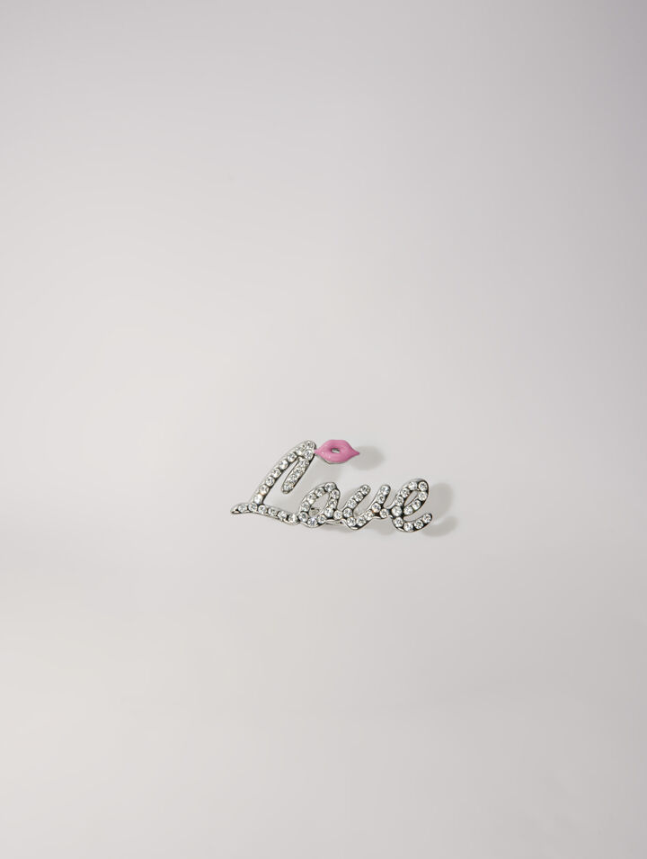 Anillo Love con strass