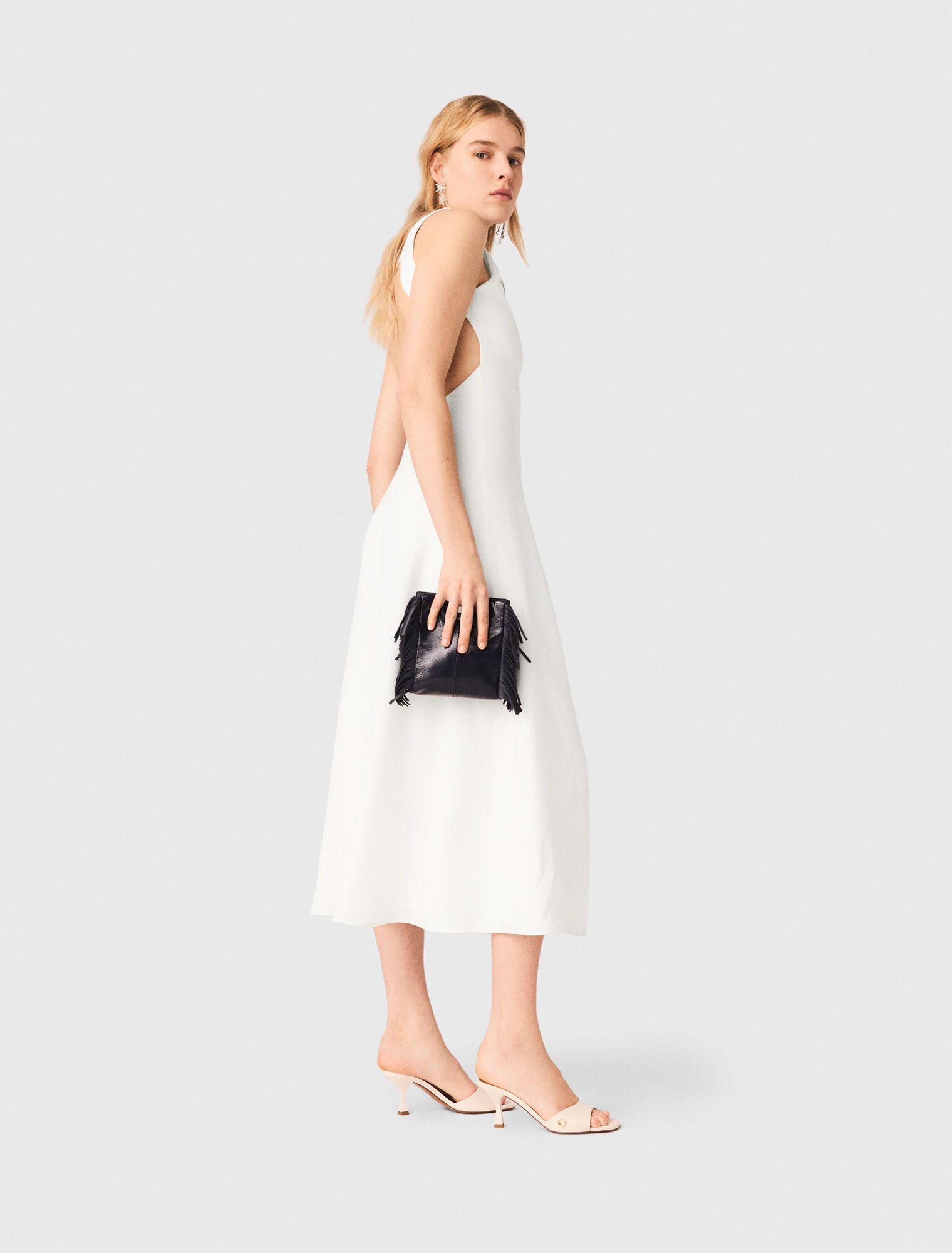 Vestido midi espalda descubierta