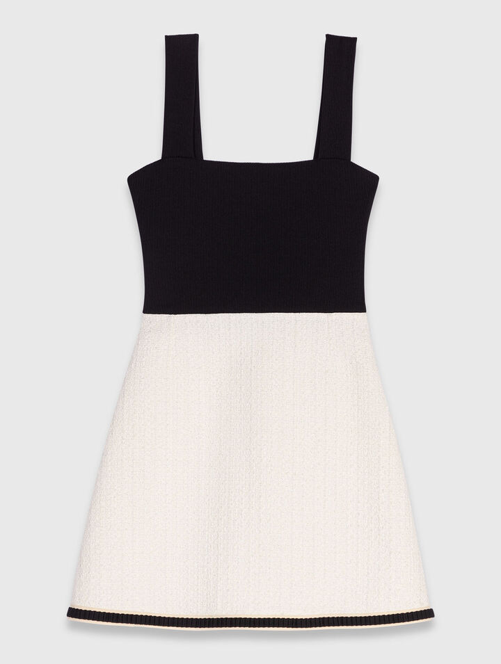 Vestido 2 en 1 de tweed