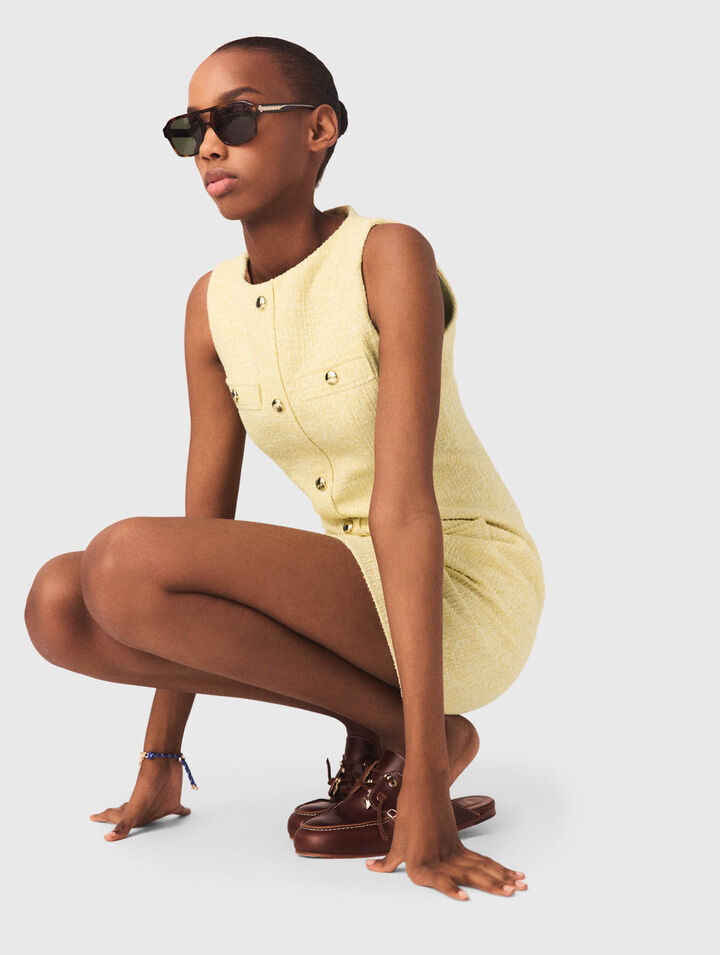 Vestido corto de tweed