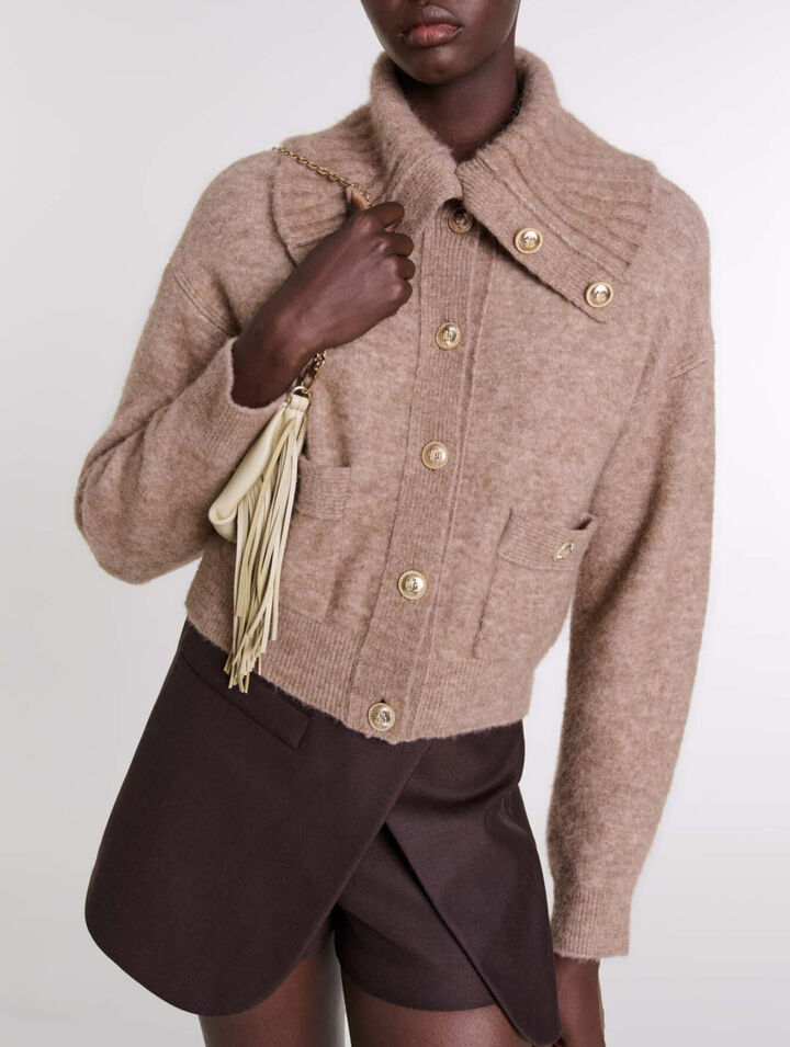 C&aacute;rdigan de mezcla de lana