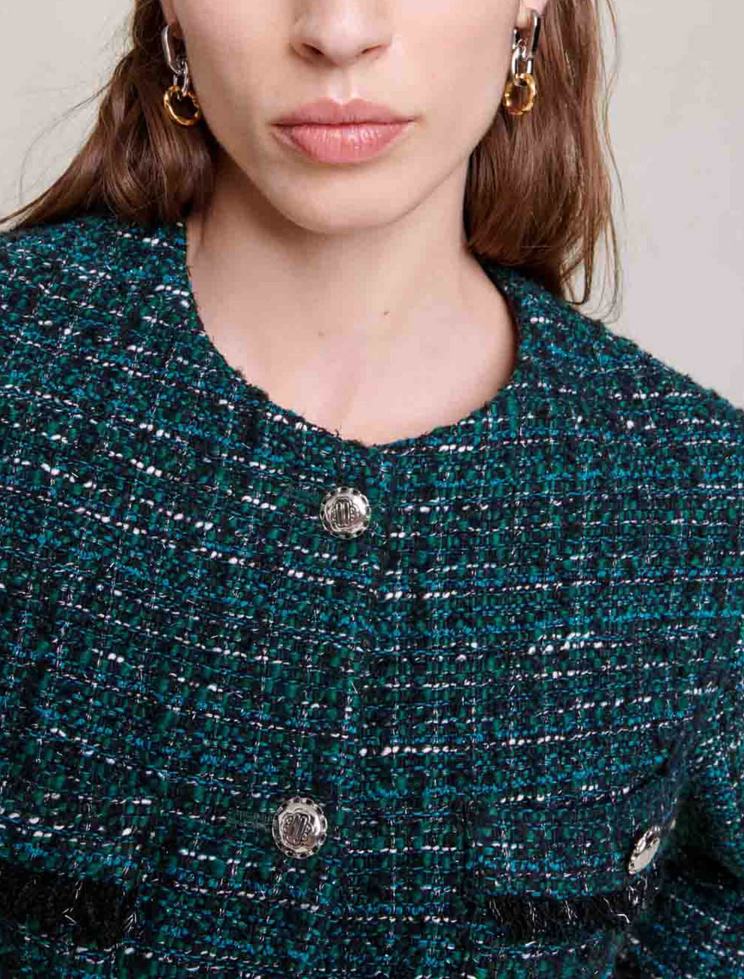 Chaqueta corta de tweed