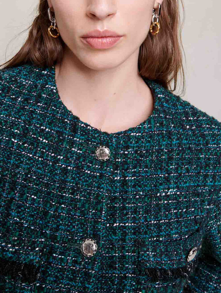 Chaqueta corta de tweed