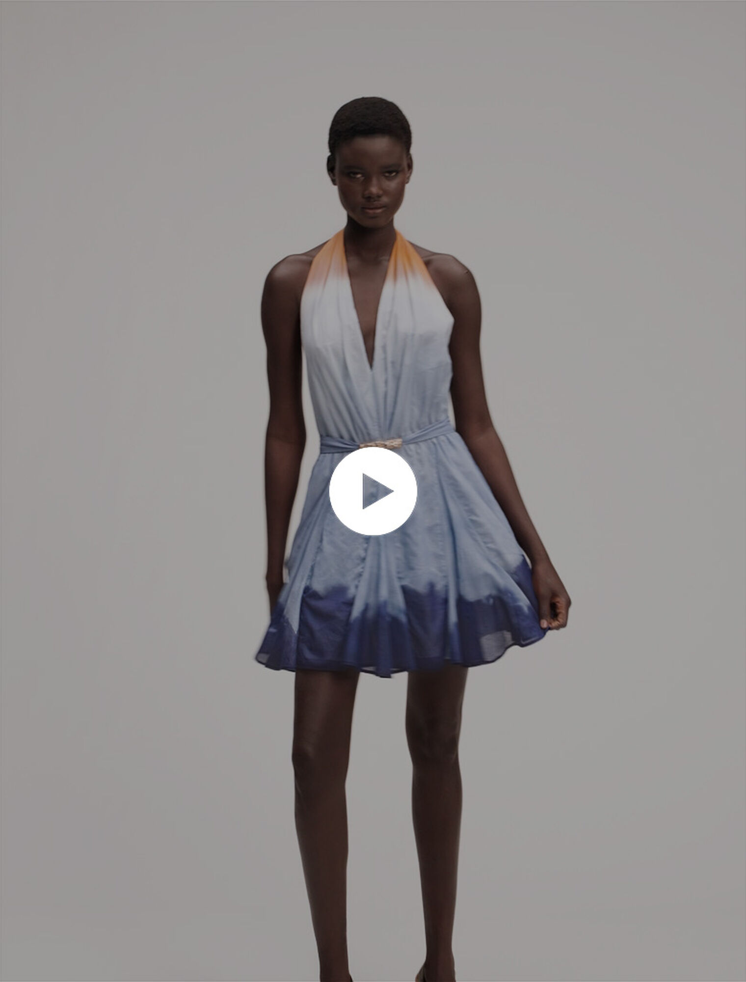 Vestido corto tie dye