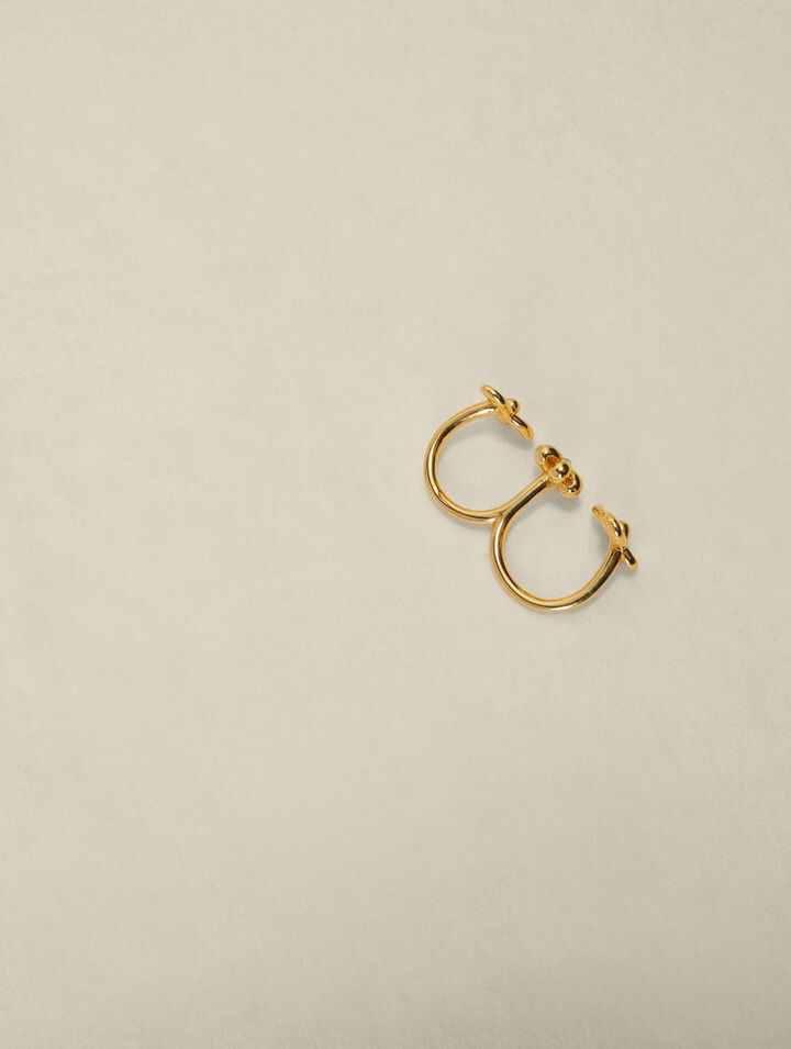 Anillo doble flor