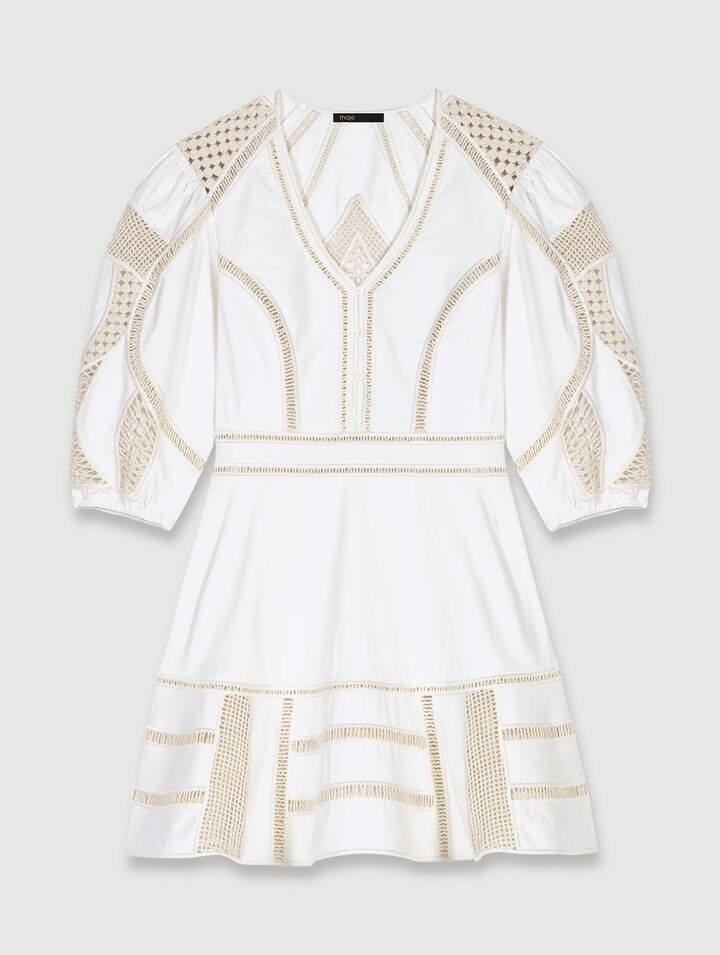 Vestido corto voluminoso