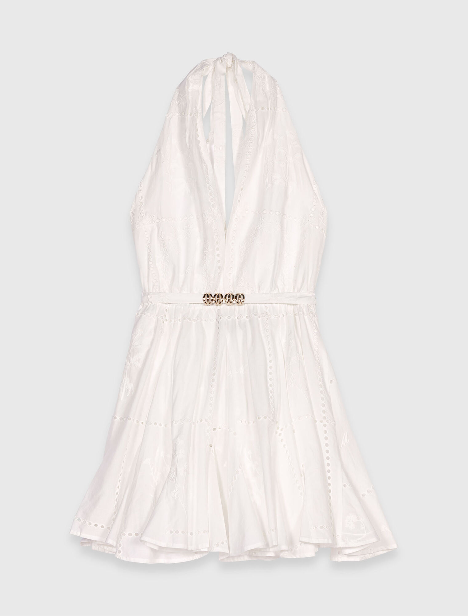 Vestido corto bordado espalda