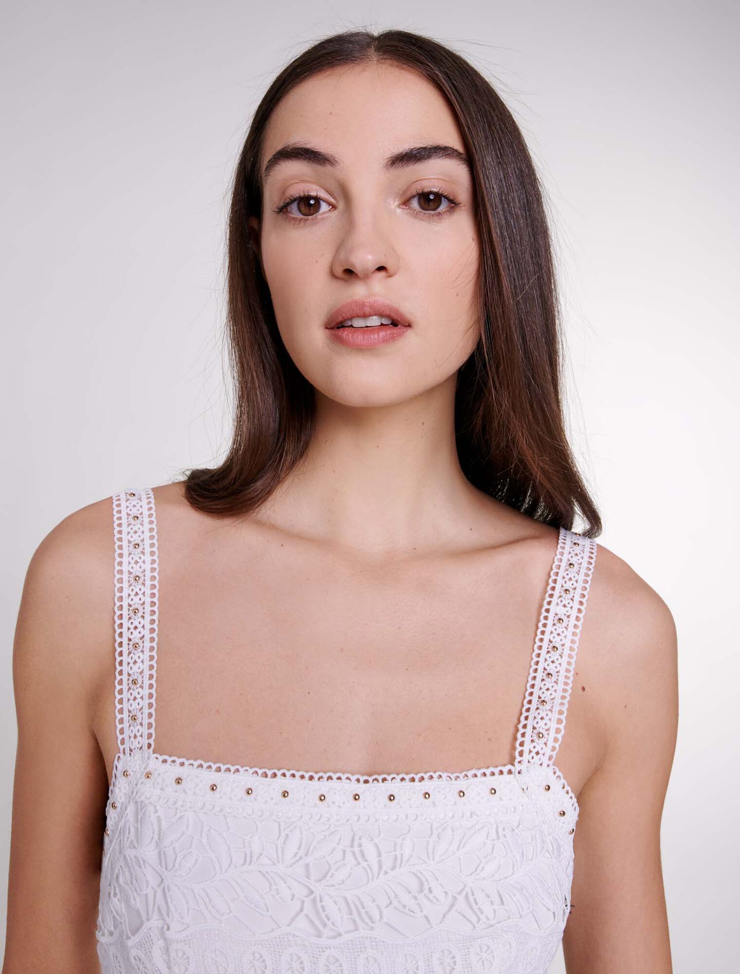 Vestido largo de ganchillo