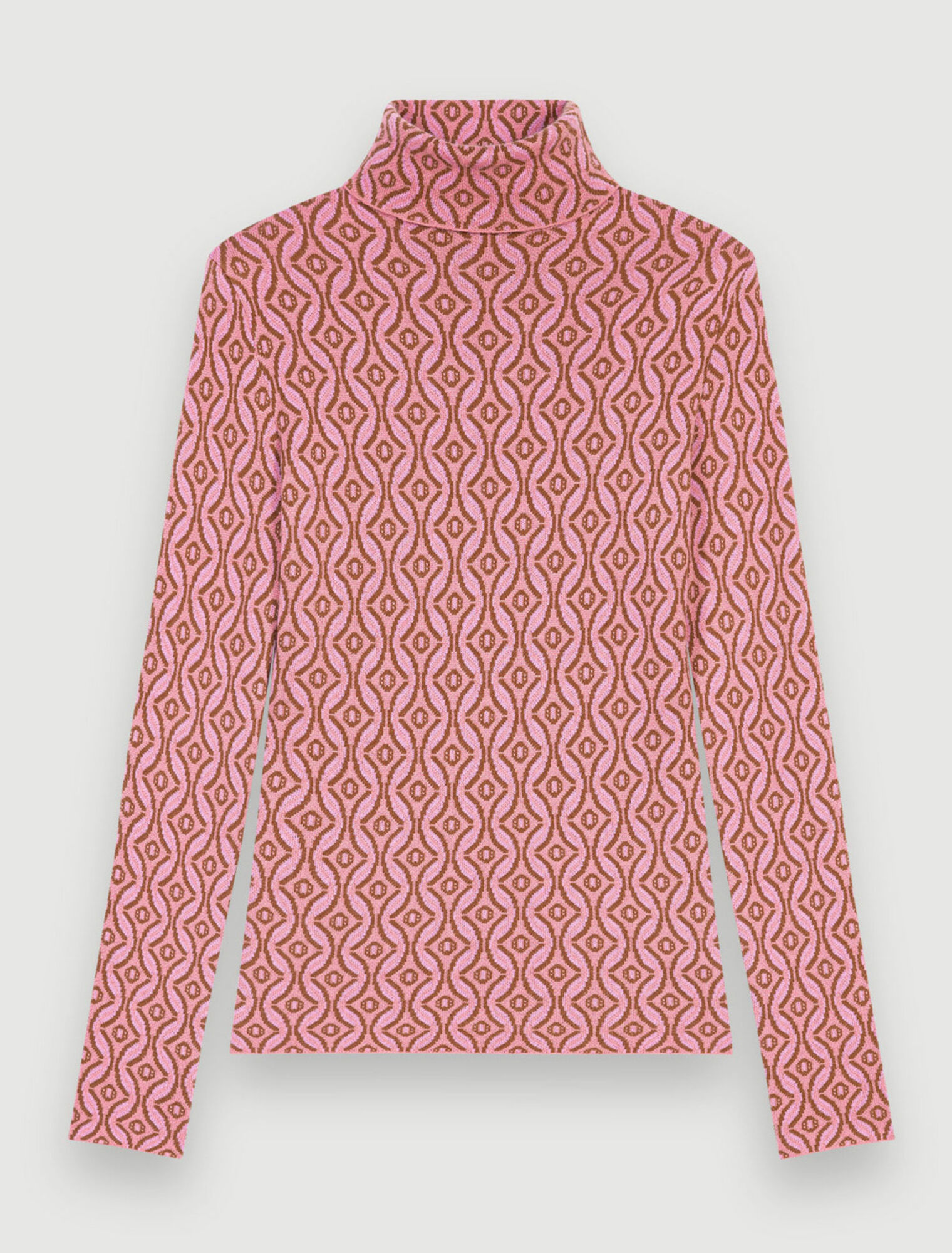 Jersey entallado en jacquard Clover