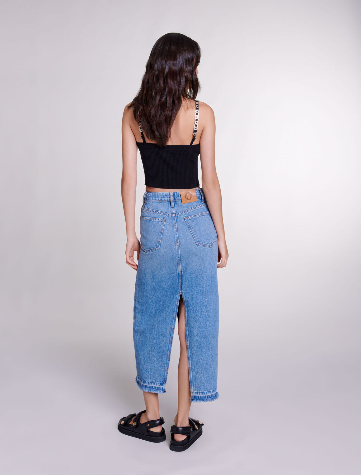 Top corto con tirantes desmontables